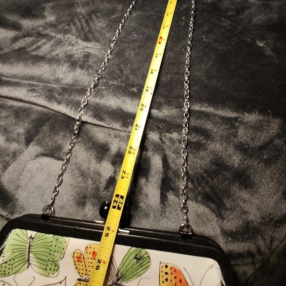 Stylish BRIGHTON Vera SECRET GARDEN Spring Butterfly Clutch Purse Bag Pouch EUC - Picture 13 of 13